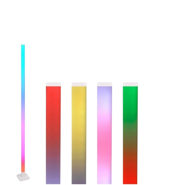 Muzyczna lampa stojąca RGB TUYA 10W 5V DIMM + Pilot wys.150 cm | Biały