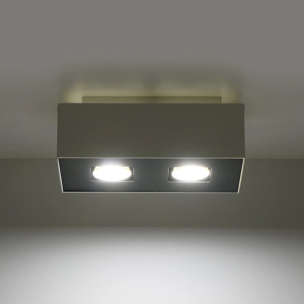 Nowoczesny plafon MONO 2 SL.0067 Biały 2xGU10