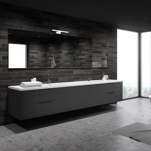 Kinkiet nad lustro biały SHINE 30cm