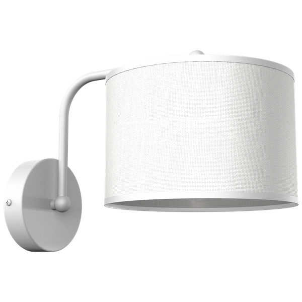 Kinkiet ALBION, MLP7504, biel/bawełna, 1x60W E27