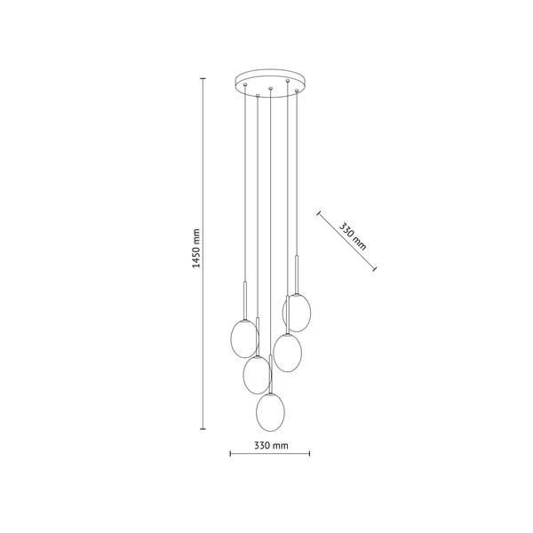 PEARL MIX LAMPA WISZACA 5XG9