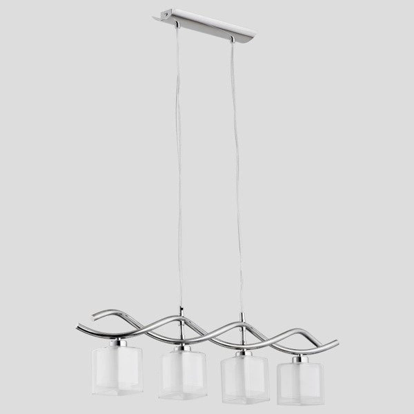 Lampa wisząca zwis ILLUSION chrom/transparentny szer. 73cm