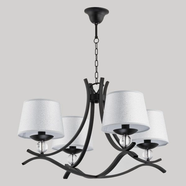 Nowoczesna lampa sufitowa SMITH IV czarny śr. 68cm