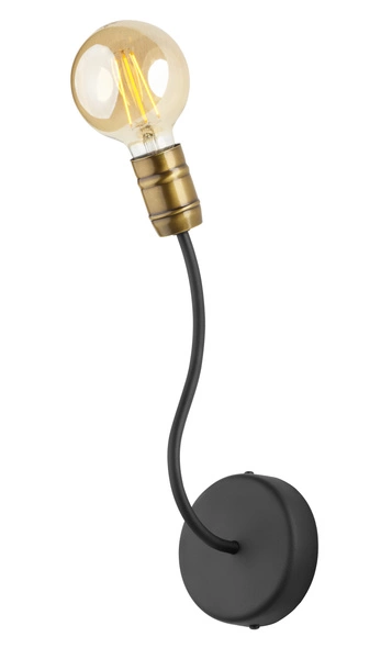 Nowoczesny Kinkiet LUCE PAT. wys. 37cm 1xE27 15W IP20 | Złoty