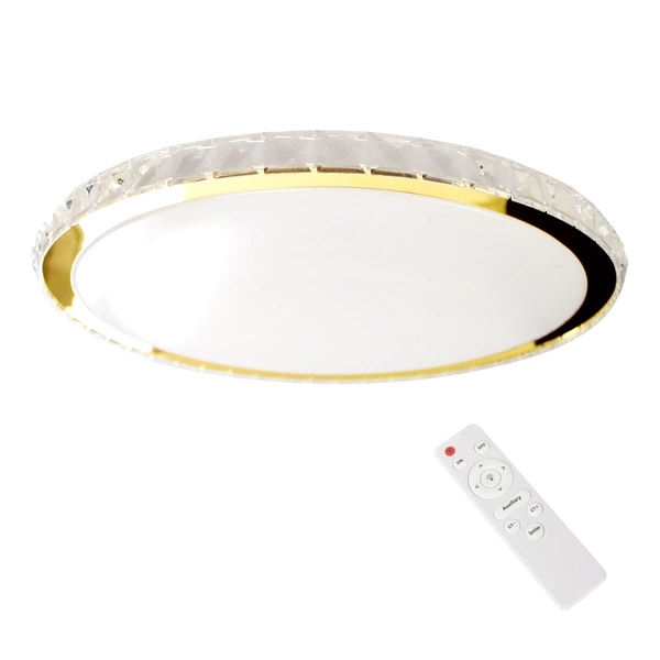 Plafon Layla Gold, ML8131, biały/złoty, 50W LED, ściemnialny + pilot