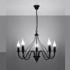 Klasyczny żyrandol MINERWA 5 SL.0218 Czarny 5xE14