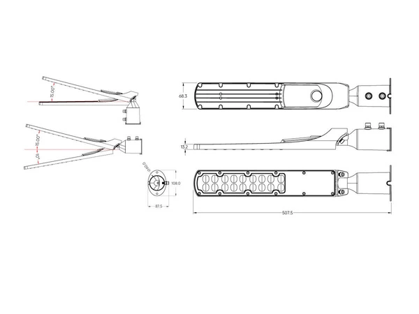 LED line LITE Oprawa drogowa FLAMINGO 50W 4000K 5000lm | czarny