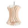 Lampa wisząca ORIANA, naturalne drewno, czarny PCV, SL.0642