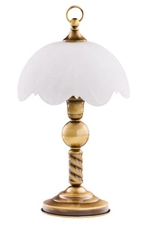 Klasyczna Lampka biurkowa JUPITER wys. 40cm 1xE14 11W IP20 | Mosiądz patynowany