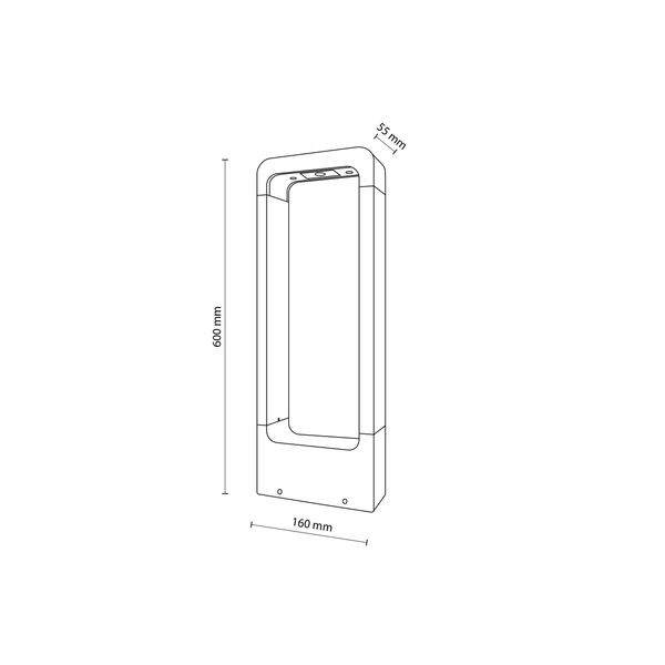 ARIUS M BLACK LAMPA PODŁGOWA IP 54