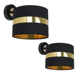 Kinkiet PALMIRA BLACK / GOLD 1xE27 60W MLP6317