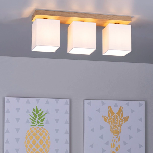 SPOTLIGHT lampa sufitowa INGER 3 punktowa drewno dębowe kolor dąb olejowany, 2284374 2284374