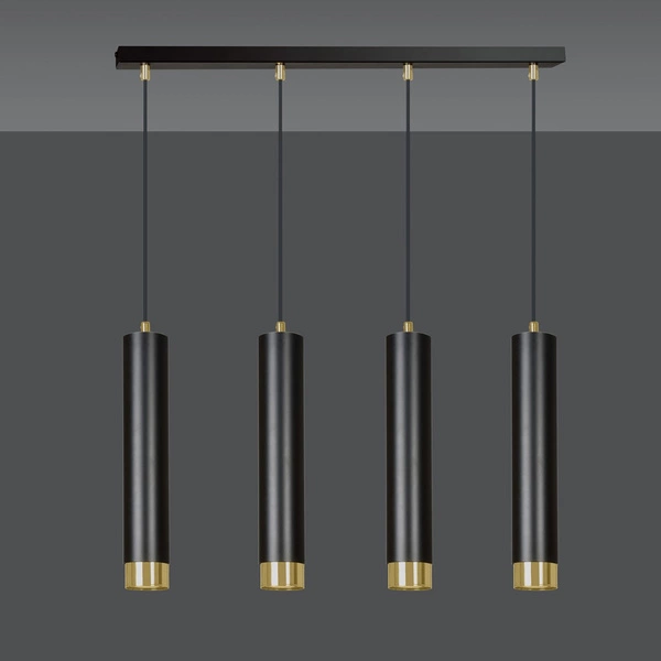 Lampa wisząca Emibig KIBO 4 BL/GOLD 644/4