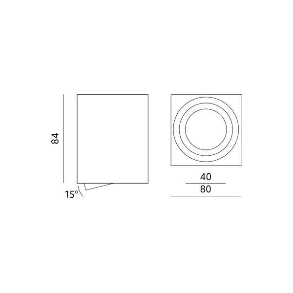 SPOT SQUARE kwadrat OH37 CHROM