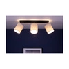 Lampa Sufitowa Mateo 3xE27 Max.25W Czarny Metal/Beżowa Tapeta 87800304