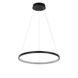 Lampa wisząca RING S 40cm 22W LED barwa zmienna CCT | czarny