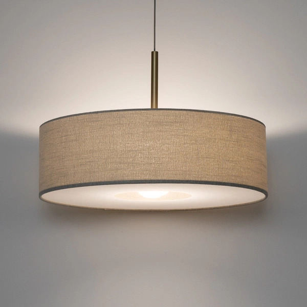 Lampa wisząca SANTANA M E27 wys.130cm szer.65cm | Kremowy 11653