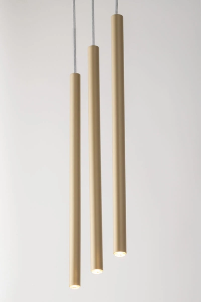 Lampa Sigma SOPEL 3 PROSTY ZŁOTY MAT lampa wisząca 33403