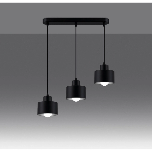 Lampa wisząca SAVAR 3, czarna, 3x60W E27, SL.1133
