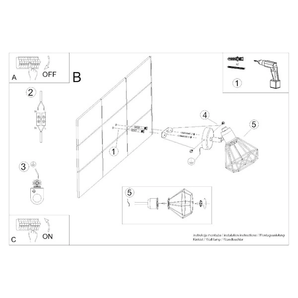 Kinkiet ARTEMIS 1, biały/chrom, 1x40W E14, SL.1102