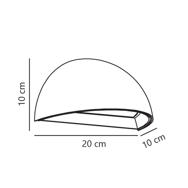 Kinkiet ArcusSmart LED 2700K Biała ciepła Aluminium | Szary