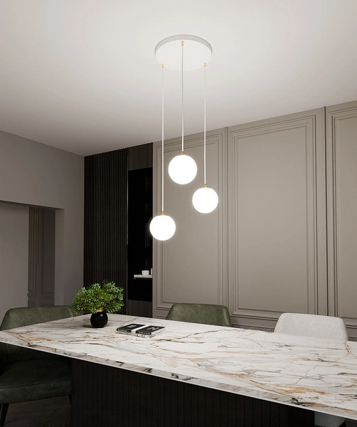 Lampa wisząca Emibig ROYAL 3 WH 1244/3