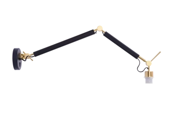 Azzardo ZYTA S WALL LAMPBODY BK/GO 4190