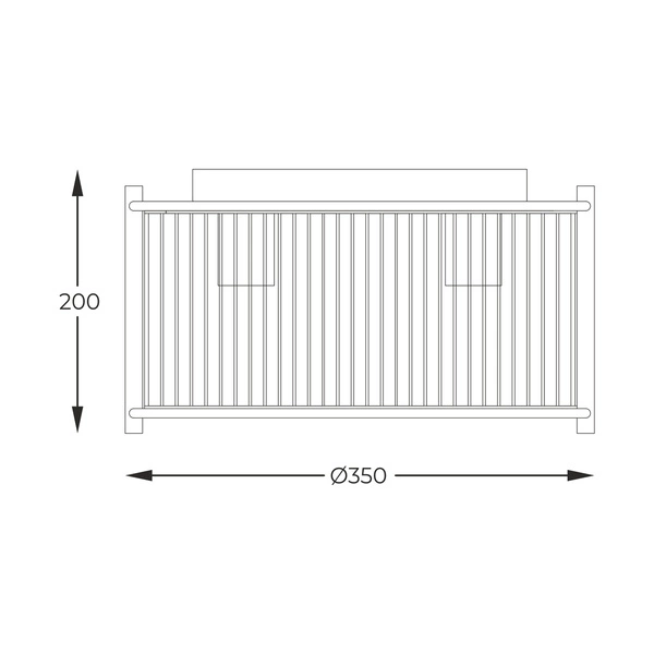 2200131M MARMO LAMPA SUFITOWA CHROME