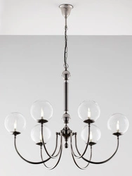 Nowoczesny Żyrandol BRILLANTE wys. 105cm 6xG9 14W IP20 | Czarny