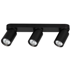 Lampa reflektor sufitowy ALFA FLEX CZARNY 3xGU10 38cm | 59031