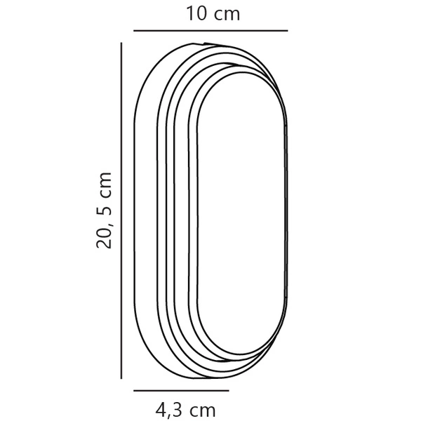 Kinkiet CUBA_OUT LED 3000K Biała ciepła Plastik | Biały
