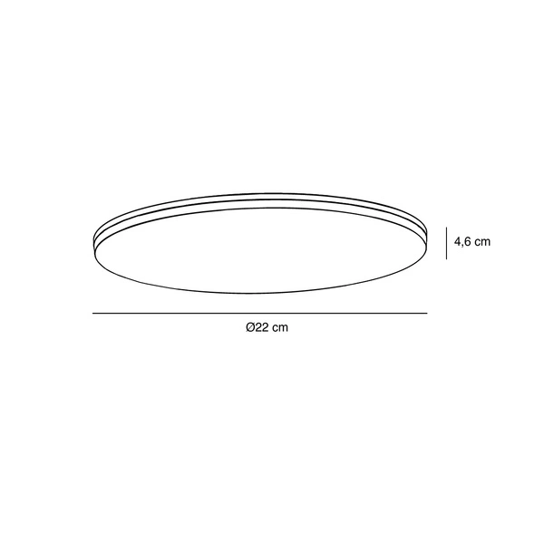 Lampa sufitowa VIC LED 4000K Biała neutralna Plastik | Biały