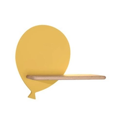 Kinkiet dziecięcy IQ Kids Balloon z półką, 21-84767, żółty, 4W LED, barwa neutralna 4000K