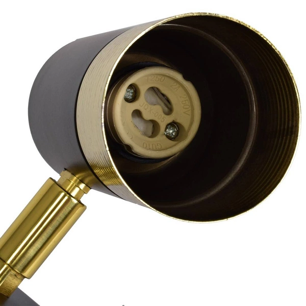 Nowoczesny kinkiet DANI BLACK/GOLD 1xGU10 MLP6237