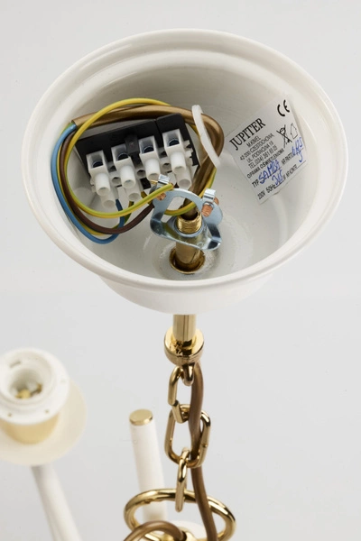 Klasyczny Żyrandol SAMBA wys. 83cm 3xE27 15W IP20 | biały