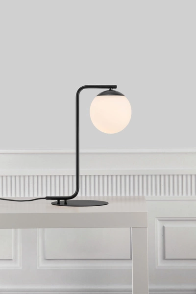 Lampa stołowa GRANT E14 40W Szkło | Czarny