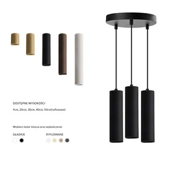 LUCAS BASE 3R PENDANT GU10 WH