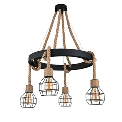 MOLINO BLACK LAMPA WISZĄCA 4XE27
