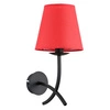 Nowoczesna lampa ścienna MORA RED I czarny śr. 23cm