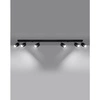 Lampa sufitowa (spot) NERO 6, SL.1068, czarny/chrom, 6x40W GU10