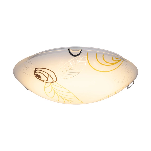 Lampa Sufitowa Indiana 1xLED Zintegrowana 800lm 2700K 12W Chrom Metal/Biało-Brązowe Szkło 4453102