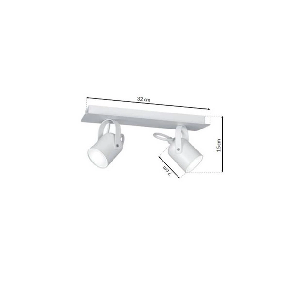 Nowoczesna lampa sufitowa PICO WHITE 2xGU10 MLP990