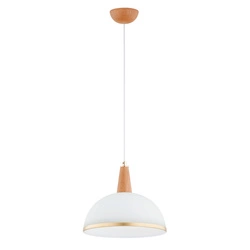 Lampa wisząca ALFA REYNO DREWNIANA 1xE27 30cm | 61386