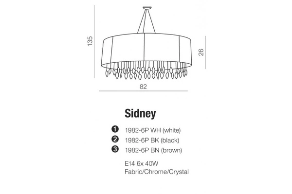 Azzardo SIDNEY OVAL BROWN 1839