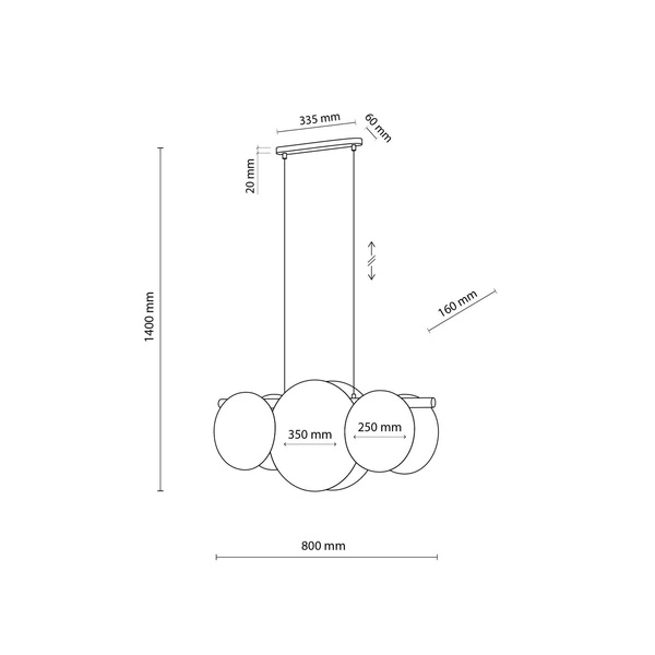 PULSE LAMPA WISZĄCA 3 10005