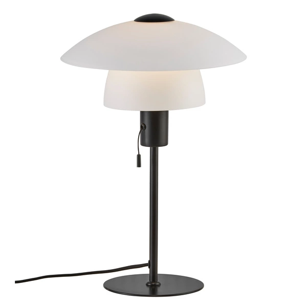 Lampa stołowa VERONA E27 15W Szkło | Czarny