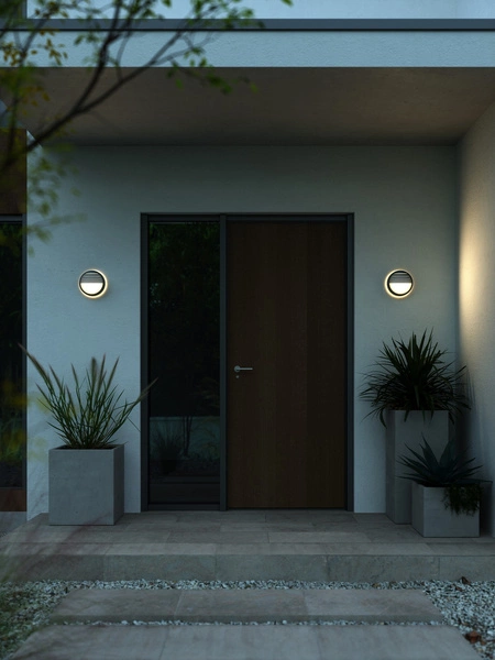 Kinkiet OLIVER LED 2700K Biała ciepła Plastik | Czarny