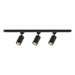 Zestaw Oprawa Tiger Track Czarny 3xGU10 1m