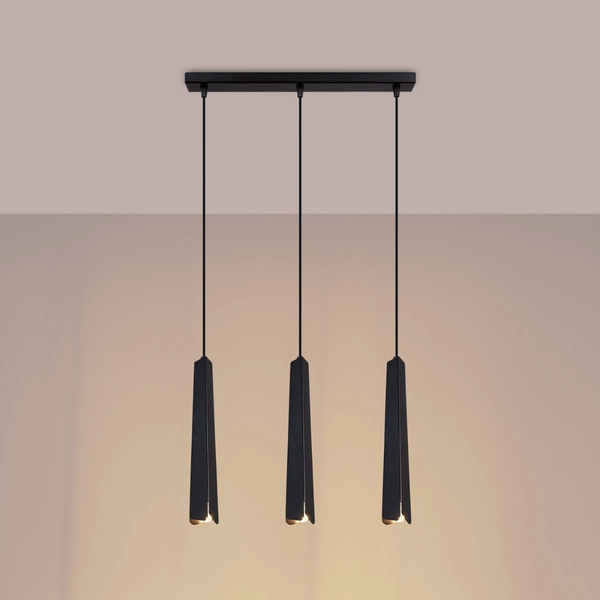 Lampa wisząca PRYSM 3L czarna