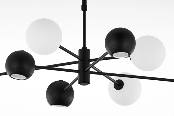 Nowoczesny Żyrandol MOKA wys. 47-69cm 4xG9 4xGU10
14W IP20 | Czarny